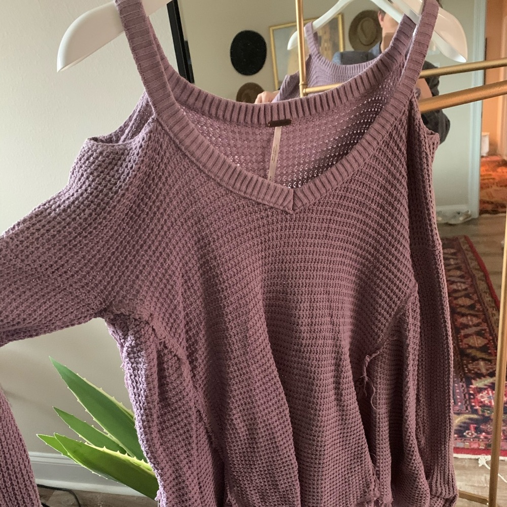 Waffle knit Free People top